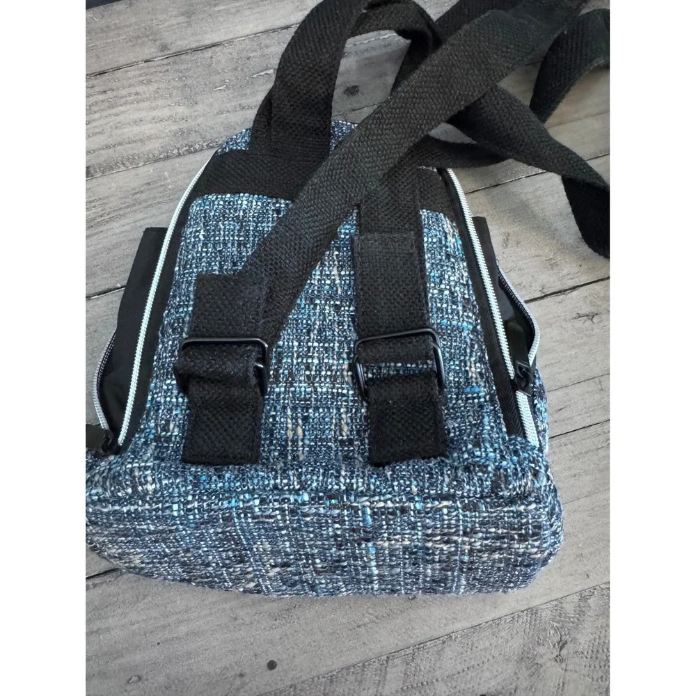 Dime Bags Festy Bound Mini Backpack Blue Hemp Smell Proof‎ Pocket Festival Bag
